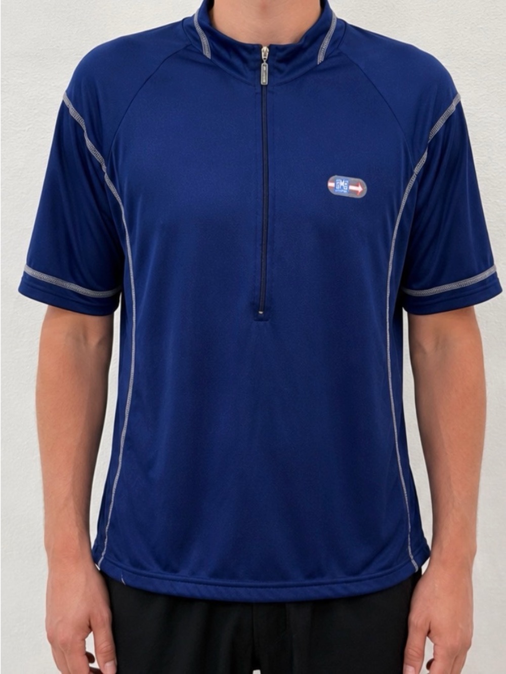 SMS Santini Cycling Jersey 6XL Blue Half Zip Made in Italy NWT